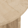 Beige Travertine Side Table