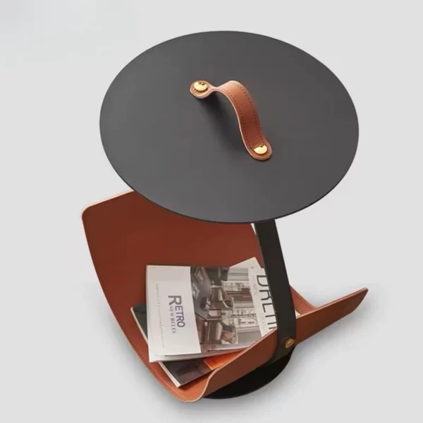 Black Brown Side Table