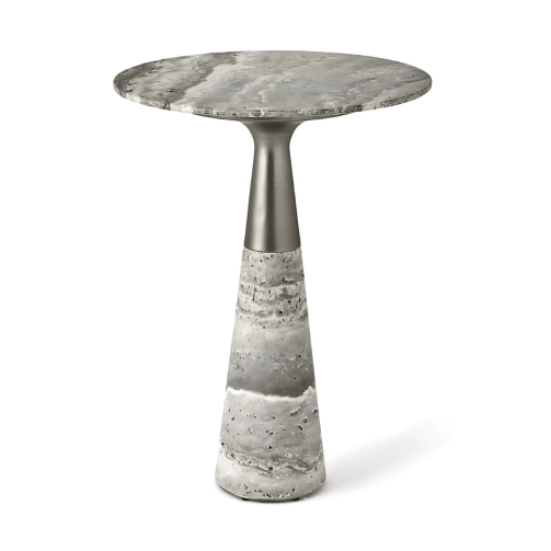 MARBELLO METAL & MARBLE SIDE TABLE