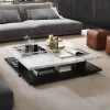 ASH MARBLE WHITE COFFEE TABLE