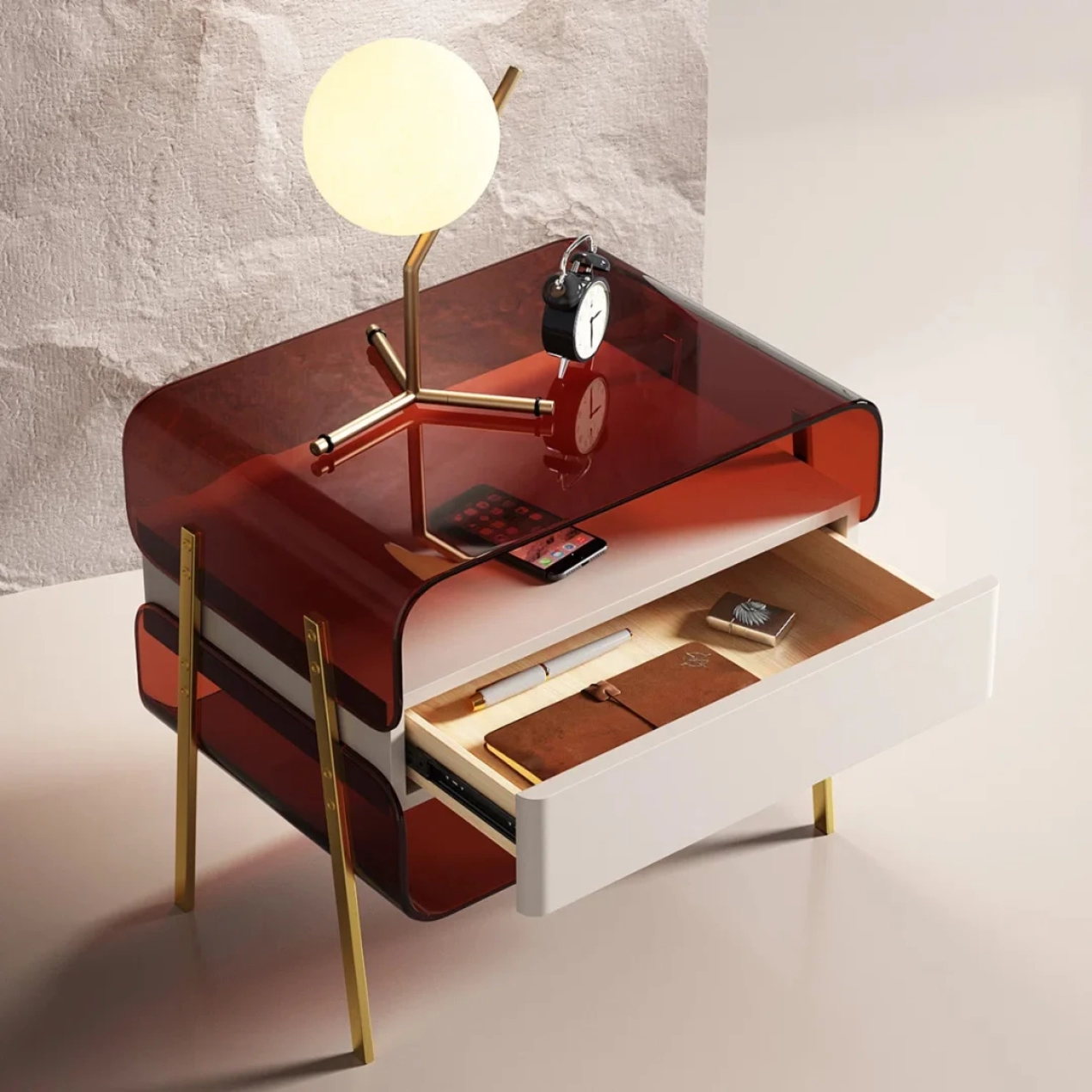 Acrylic night stand table