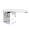 White Glass Coffee Table
