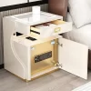 Beige Wood Side Table