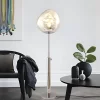 SPIRAL SILVER FLOOR LAMP
