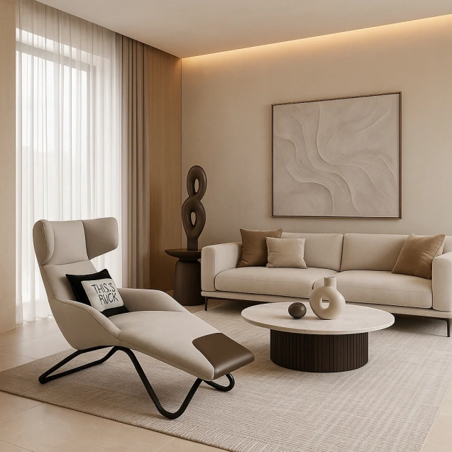Modern Faux Leather Chair
