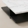 ASH WOOD & MARBLE COFFEE TABLE - luxury furniture Dubai UAE