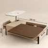 BEATRIX BEIGE VENEERED WOOD COFFEE TABLE - luxury furniture Dubai UAE