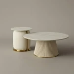 REBIYA SINTERED STONE & STAINLESS STEEL COFFEE TABLE
