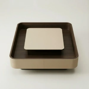 Faux Leather Coffee Table