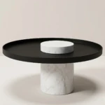 Crema Metal & Marble Coffee Table