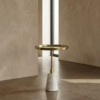 KALY ELEGANT METAL & MARBLE SIDE TABLE - luxury furniture Dubai UAE