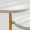 Normi Elegant Stainless & Marble Side Table - luxury furniture Dubai UAE