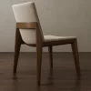 Taupe Leather Dining Chair
