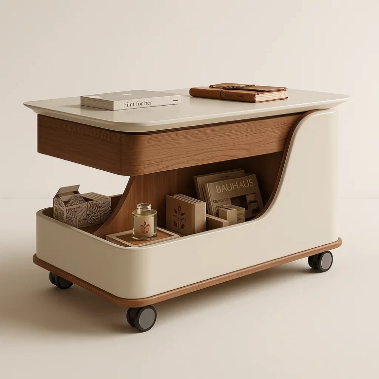 Modern Beige Side Table