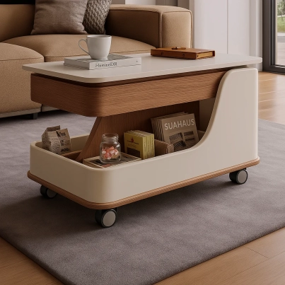 Modern Beige Side Table