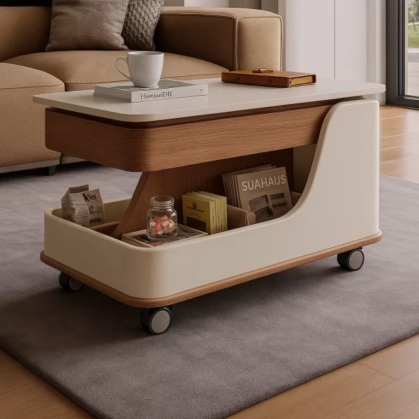 Modern Beige Side Table