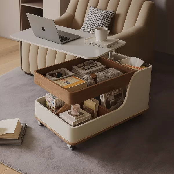 Modern Beige Side Table