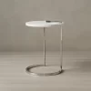 White Marble Side Table