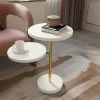 White Gold Side Table