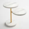 White Gold Side Table