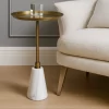 Gold White Round Table