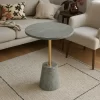 Grey Gold Side Table