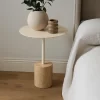 Round White Side Table