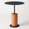 Black Concrete Side Table