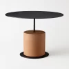 Black Concrete Side Table