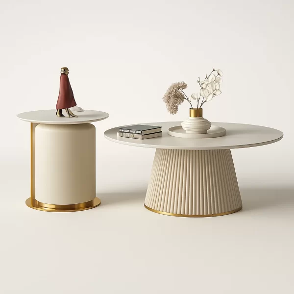 Sintered Stone Stainless Steel Coffee Table