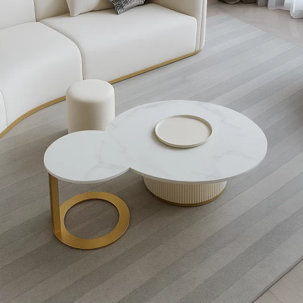 Sintered Stone Stainless Steel Coffee Table