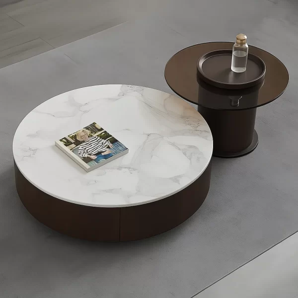 Sintered Stone Glass Coffee Table
