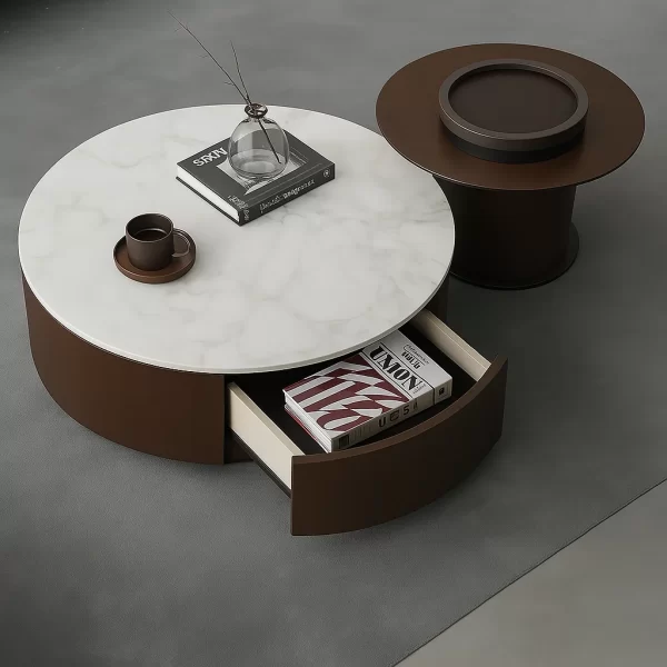 Sintered Stone Glass Coffee Table