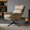 Beige Swivel Leisure Chair