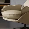 Beige Swivel Leisure Chair