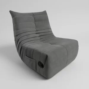 Grey Velvet Sofa Chair
