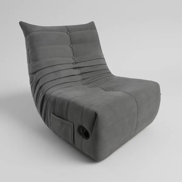 Grey Velvet Sofa Chair