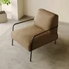 Brown Velvet Leisure Chair