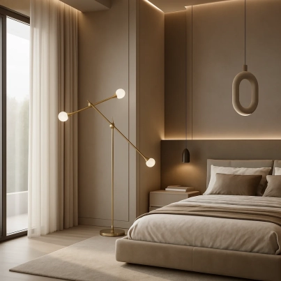 Nordic Gold Floor Lamp