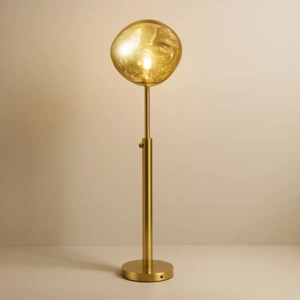 Gold Spiral Floor Lamp