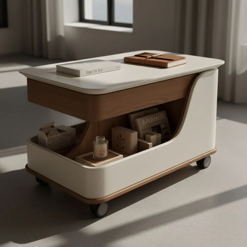 Modern Beige Side Table