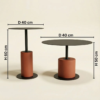 Black Concrete Side Table - Elvie | Modern Design | Majestic Home