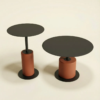 Black Concrete Side Table - Elvie | Modern Design | Majestic Home