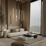 PANA BLACK & WHITE MARBLE COFFEE TABLE