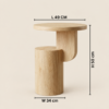 FERM Modern White Rubber Wood Side Table | 7 Elegant Scandinavian Design Features