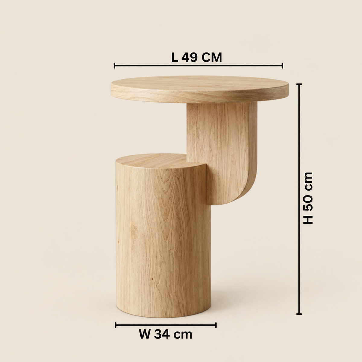 FERM Modern White Rubber Wood Side Table | 7 Elegant Scandinavian Design Features