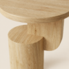 Ferm Side Table with White Pine Rubber Wood - luxury furniture Dubai UAE