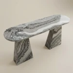 Gia Grey Marble Coffee Console Table