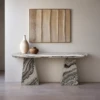 Gia Grey Marble Coffee Console Table - luxury furniture Dubai UAE