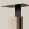 Beige Black Side Table - Lanny | Modern Design | Majestic Home (2026)